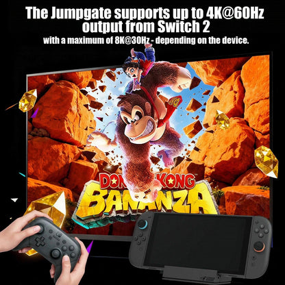 Savage Raven by Skull & Co. Jumpgate Dock USB C Hub Portable Stand Docking Station for Switch 2 and OLED Game Accessories