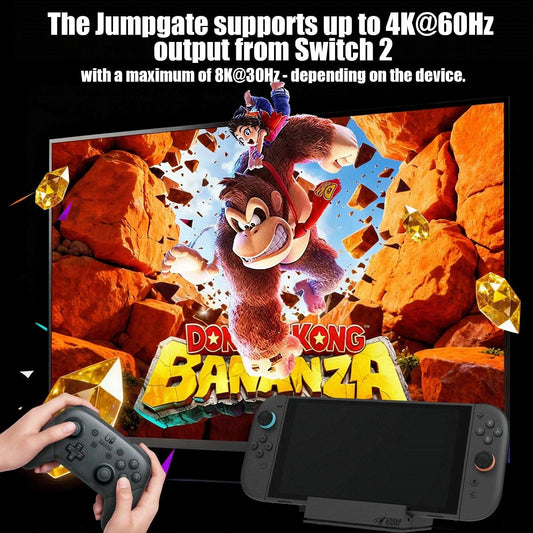 Savage Raven by Skull & Co. Jumpgate Dock USB C Hub Portable Stand Docking Station for Switch 2 and OLED Game Accessories