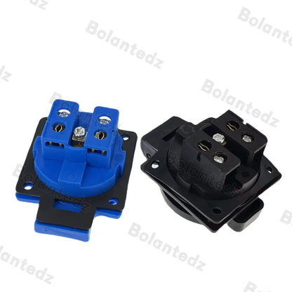 Universal Brazil Swiss AU US UK EU Outdoor Waterproof Industry Socket Germany France Connector AC Electric Power Schuko Outlet