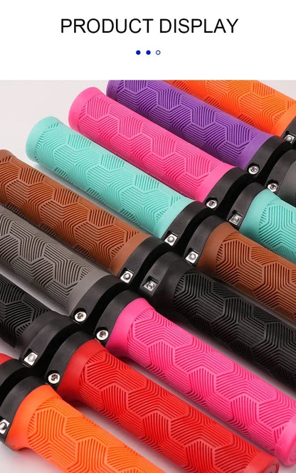 ODI Rubber Bicycle Grips 22mm Set Ergonomic MTB Handlebar Grips for Dirt Pit BMX And Mountain Bike in Purple Brown Pink Black