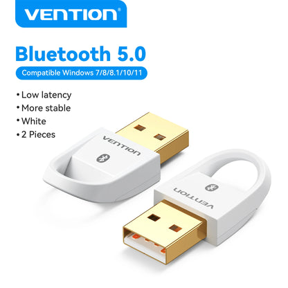Vention USB Bluetooth Adapter 5.0 5.1 5.3 5.4 6.0 Dongle for PC Speaker Wireless Mouse Keyboard Music Audio Receiver Transmitter