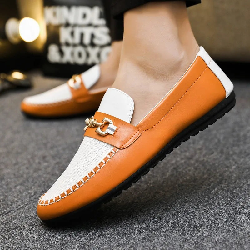 2026 Spring Autumn New Men's Sports Shoes Fashion anti-slip sneakers Casual PU Leather Business Shoes Versatile Work Shoes