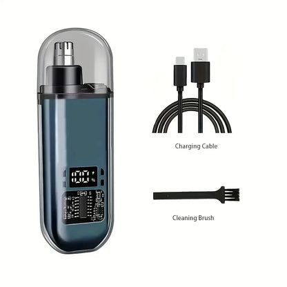 Portable Nose Hair Trimmer Mini Trimmer for Nose Mini Nose and Ear Hair Trimmer Nose Trimmer Rechargeable Trimmer 2-in-1Unisex