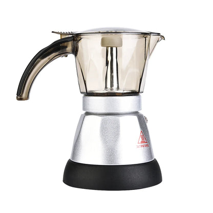 Large Capacity Electric Moka Pot Stovetop Espresso Coffee Maker Coffee Percolator 300ml