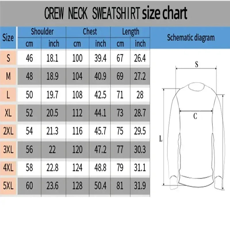 The Cream of The Crop Men's Ugly Christmas Crewneck Sweatshirt Unisex Soft Comfy Stylish Relaxed-Fit Plus Size Autumn Winter