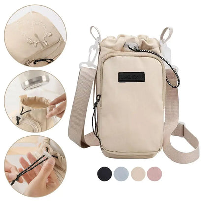 Portable Water Bottle Bag Water Bottle Holder With Adjustable Shoulder Strap Cup Insulated Protective Cover Cup Accessories