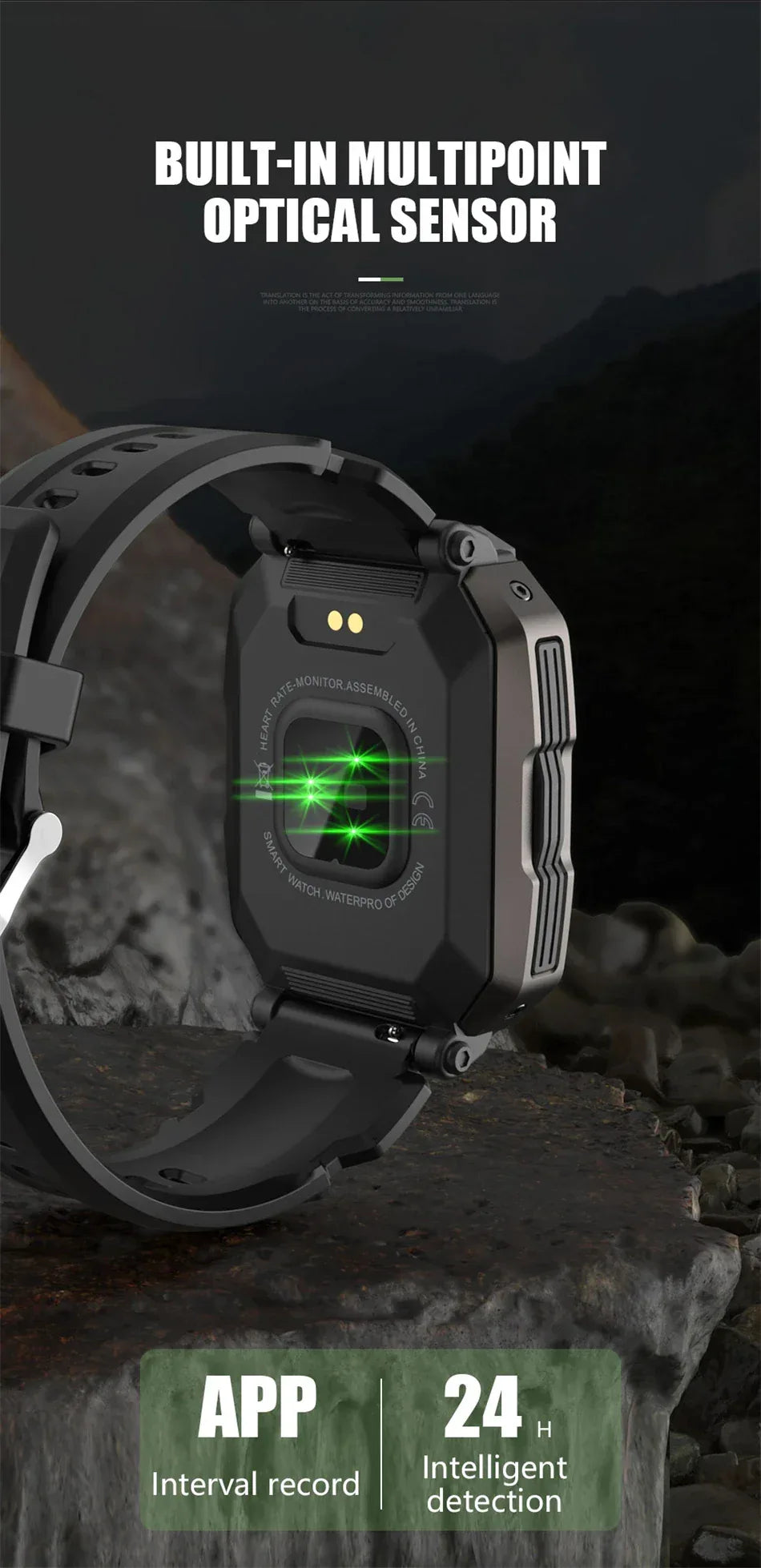 Smart Watch Men Swim IP68 ATM Waterproof Smart Clock Outdoor Sports Fitness Tracker Health Monitor Smartwatch For Android IOS