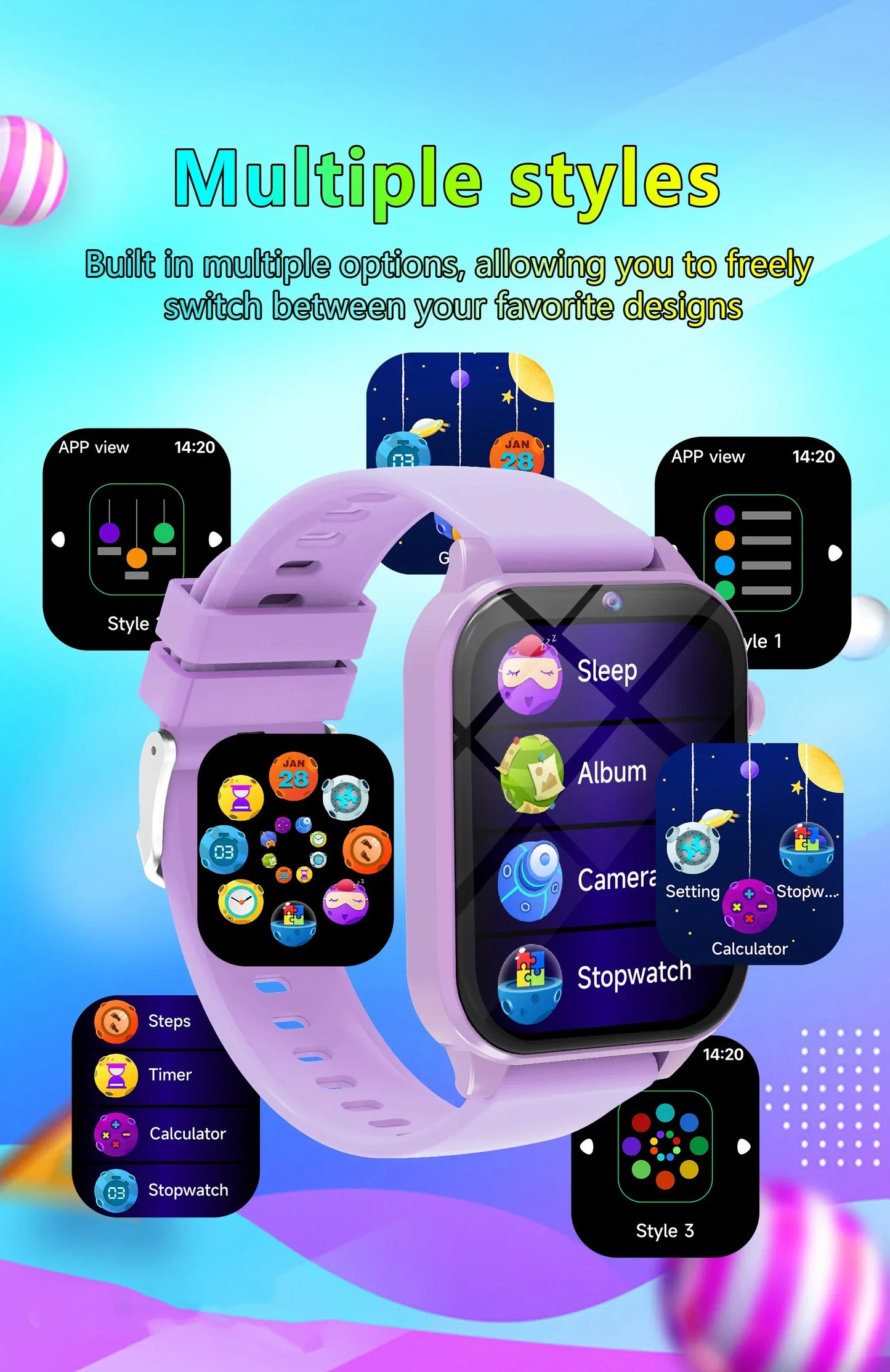 Kids Smartwatch Game Flashlight Toy Waterproof Electronics Touch Screen HD Camera Alarm Children watch Boy Girl Birthday Gift