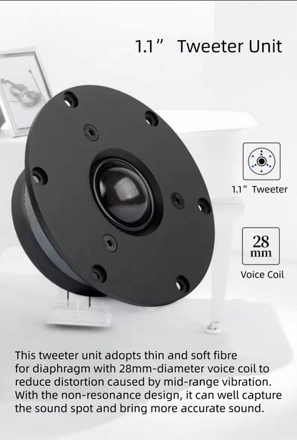 Winner TD-9 Passive Bookshelf Speakers with Wooden Cabinet, 2.0 Hi-Fi Audiophile Stereo System for Home Audio