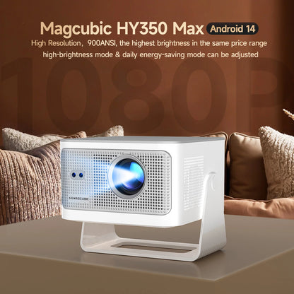 Magcubic Android 14 900ANSI Projector Auto Focus Native 1080P Support 8K With Wifi6 BT5.4 2+16G Portable Movie Outdoor HY350Max