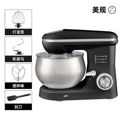 110V/220V Dragon Stand Mixer Small Household Multi-function Dough Kneader Cream Whisker Automatic LAB