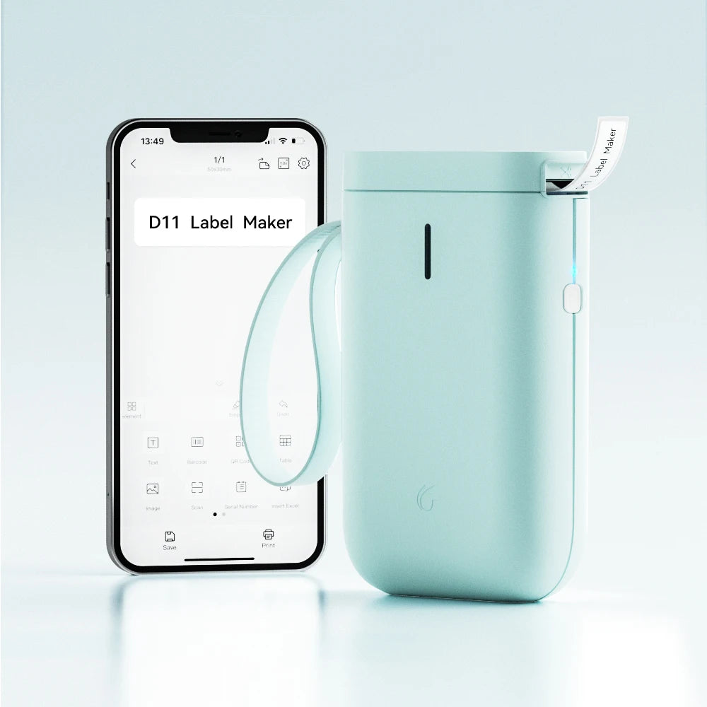 Niimbot D11 D110 D101 H1S Mini Thermal Printer Pocket Label Maker USB Bluetooth Label Stick Printer Inkless DIY Name Price Tag