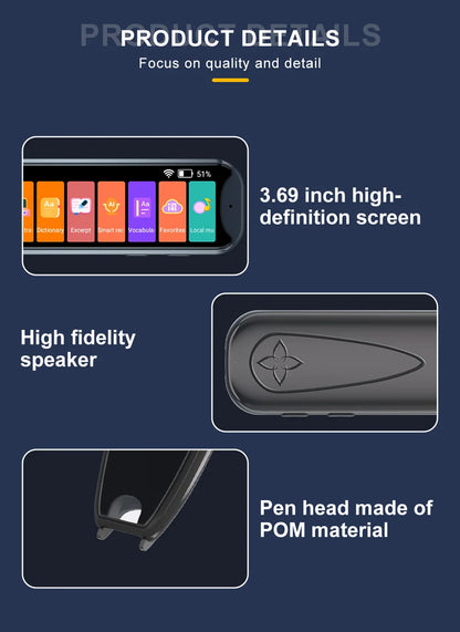 New MD22 Voice Translator Offline Scan Translation Pen  134 Voice Translation 9 OfflineTranslation Business Scanning Reading Pen