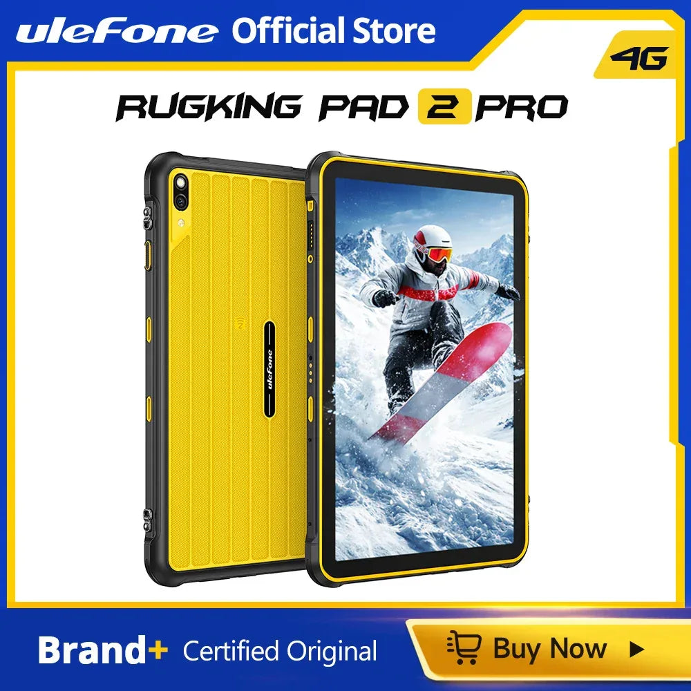 [Built-in eSIM] Ulefone RugKing Pad 2 Pro Rugged Tablet 10200mAh 10.1"Up to 16GB RAM,256GB ROM Android 16 48MP 10.1"  4G Global