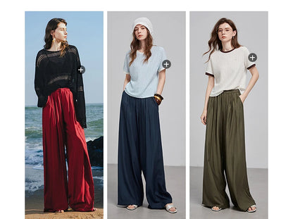 TOYOUTH Women Casual Pants 2025 Summer New Long Pants 8527002