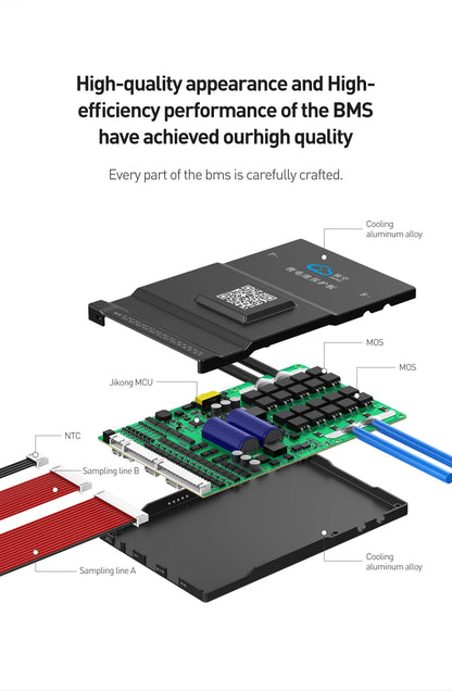 Jikong JK BMS 3s 4s 5s 6s 7s 8s 100A 200A 300A Smart Lifepo4 Li-ion Active Balance Lithium 12V 24v With RS485 CAN Bluetooth Heat