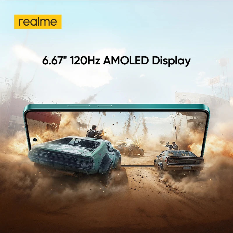 [Clearance] realme P3 5G Smartphone 5260mAh Battery NFC Snapdragon 6 Gen 4 Chipset 6.67" 120Hz AMOLED Display Global Version