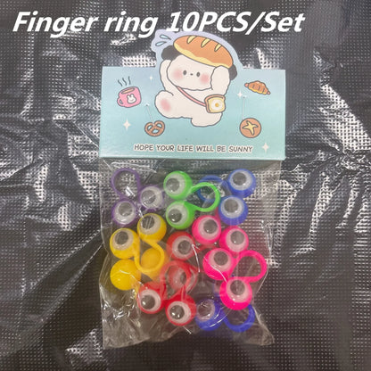 5/10/20Pcs Active Eye Ring Children Parent-child Props Cool Practical Jokes Finger Toys personality Event Giveaway Gags Gifts