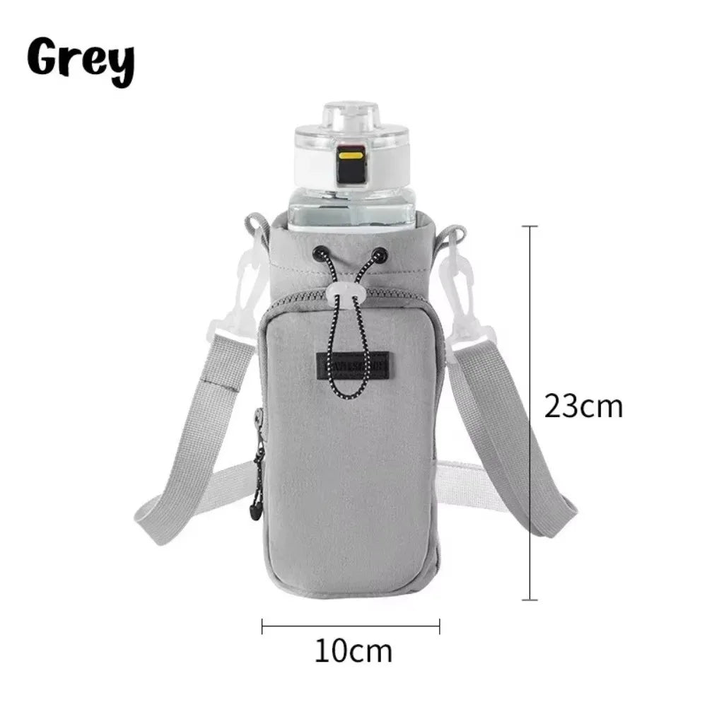 Portable Water Bottle Bag with Adjustable Shoulder Strap Thermal Vacuum Mug Cup Sleeve Cup Insulated Protective Cover