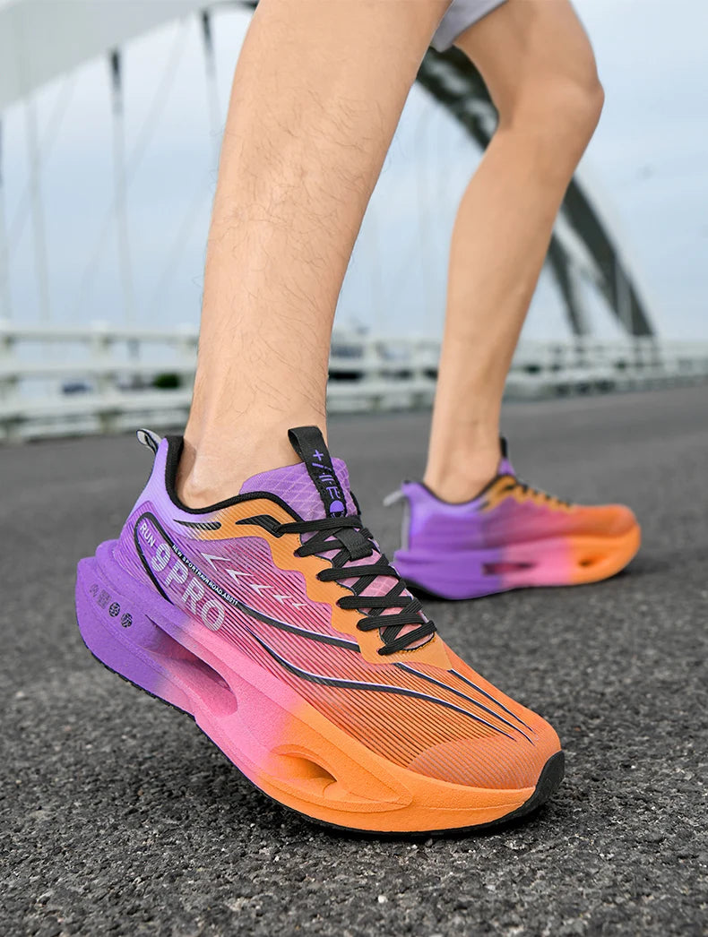 Running Shoes Men Sports Carbon Board Marathon Breathable Light Comfort Women Athletic Sneakers Jogging Tenis Air Cushion 2026