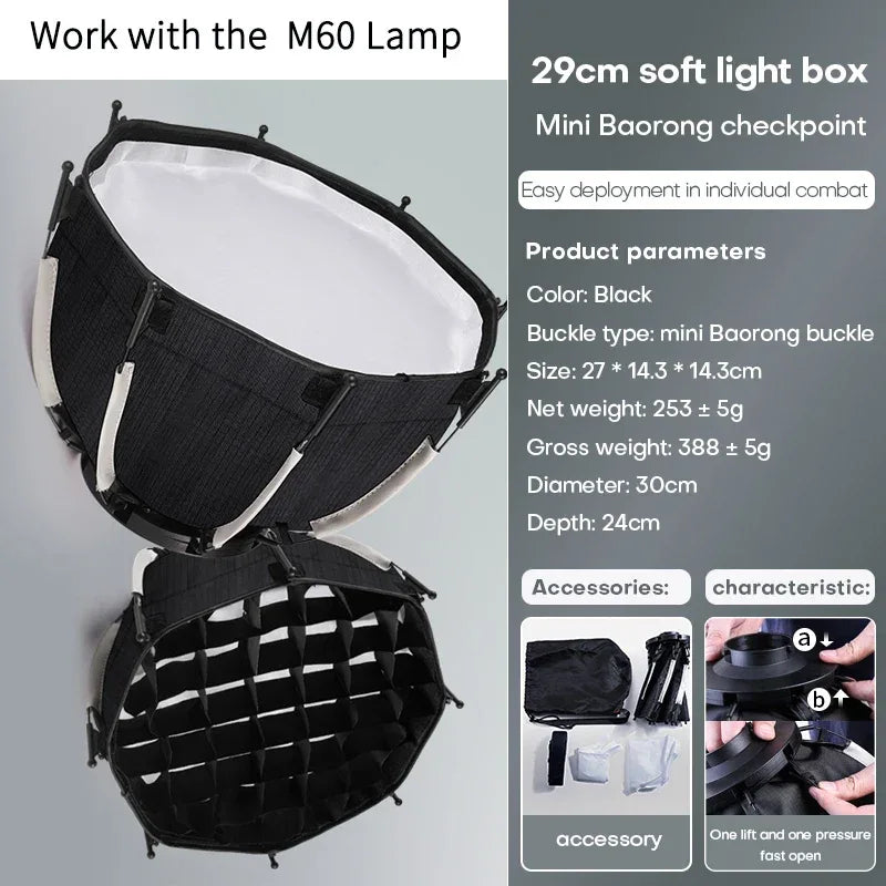 RGB Video Light Portable LED Photography Studio Light with 10000mAh Rechargeable for Vlog Streaming LIVE Photo Fill Lamp