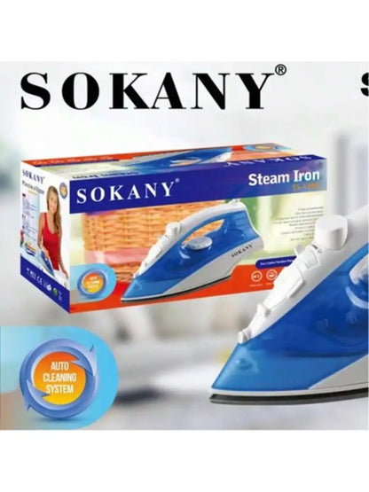 SOKANY-138A Home Electric Handheld Steam Iron - Travel Version with Ceramic Soleplate Design, Suitable for All Types of Clothing