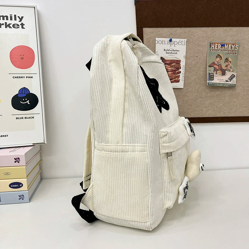 Black Grey White Red Versatile Backpack High Quality Large Capacity Waterproof Travel Bag Washable Nylon Computer Bag Unisex
