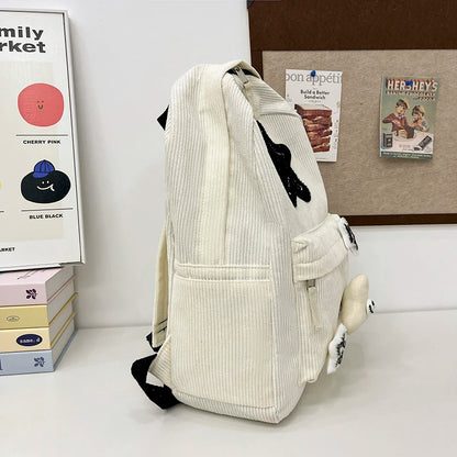 Black Grey White Red Versatile Backpack High Quality Large Capacity Waterproof Travel Bag Washable Nylon Computer Bag Unisex