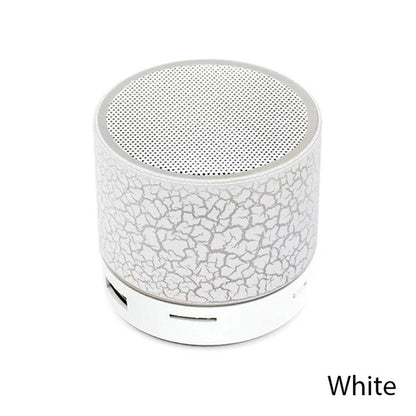 Mini Bluetooth Speaker Portable Car Audio Dazzling Crack LED Wireless Bluetooth Subwoofer Speaker TF Card MP3 Music Sound Column