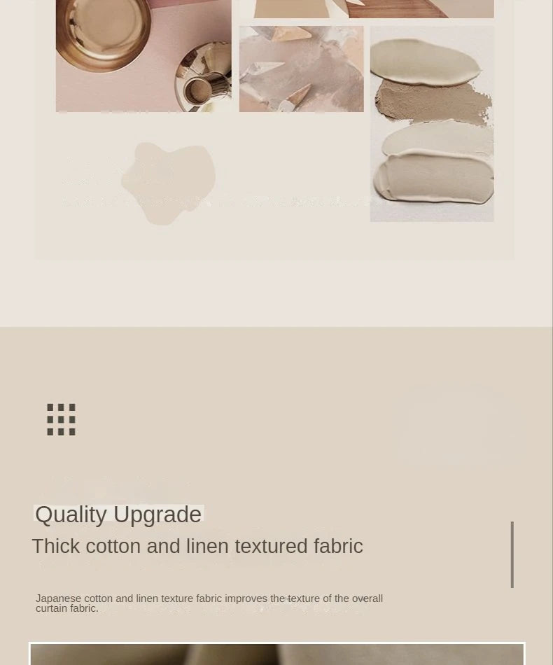 Japanese Simple Thickened Living Room Blackout Curtain Light Luxury High End Fresh Bedroom Curtains 2025 New Velvet Linen Drapes