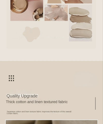 Japanese Simple Thickened Living Room Blackout Curtain Light Luxury High End Fresh Bedroom Curtains 2025 New Velvet Linen Drapes
