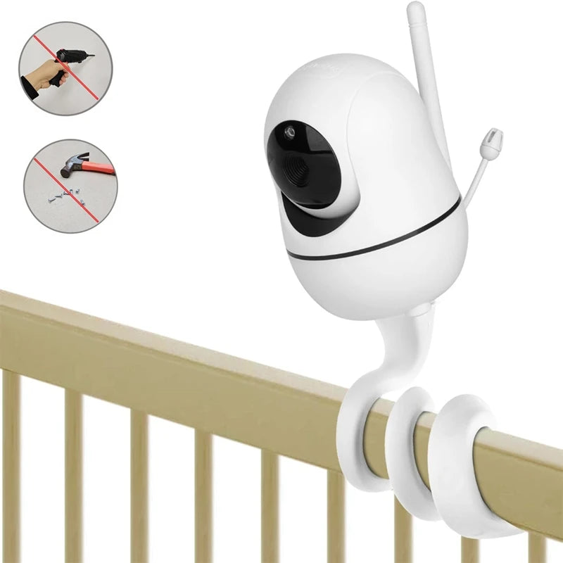 SM50 SM70 BABY6 New Camera Holder Stand for Baby Monitor Mount on Bed Cradle Multifunction Universal Adjustable Long Arm Bracket
