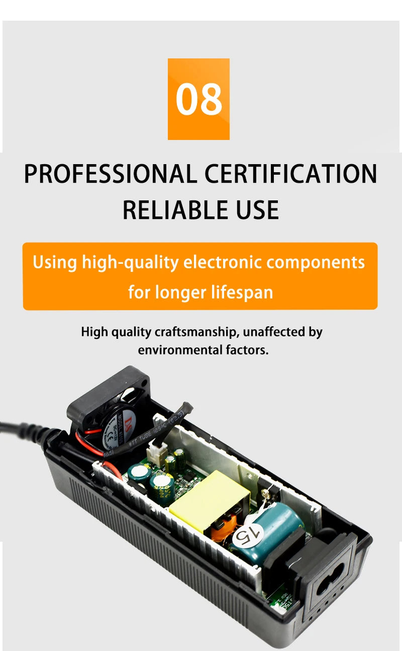 12.6V 5A Lithium Battery Charger for 3S 18650 Li-ion Packs (12V) EU/US/UK/AU Plug High Quality Charger