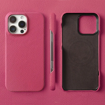 Premium Magnetic Genuine Leather Case For iphone 16 Pro Max 15 14 13 12 11 Wireless Charge Magnet Magsafe Cover Shockproof Coque