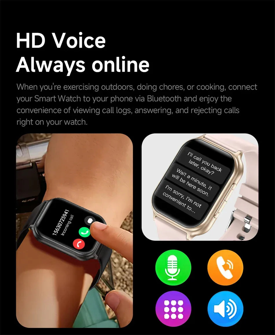 New Bip 6 Pro Smart Watch Men Outdoor Sports Fitness Track IP68 Waterproof Heart Rate BT Call 700 mAh Battery Smartwatches Women