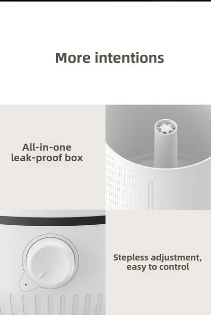 5L Large Capacity Air Humidifier Smart Humidifier with Rotating Mist Auto Shut-Off High Fequency Humidifier Ultra Quiet for Home