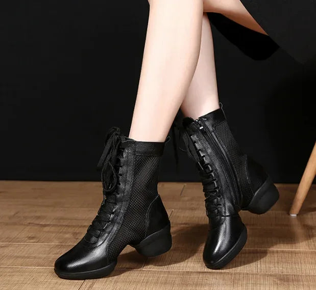 XIHAHA Dancing Boots Woman Jazz Dance Shoes High Quality Soft Women's Ballroom Modern Dancing Shoes Ladies Boots Sneakers