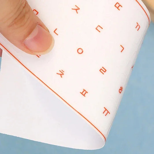 [Korean Language] Tear-Off Film Keyboard Sticker Desktop Laptop Key Sticker Single Film Universal Transparent Engraving Sticker