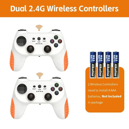 2026 New X10 PRO GameStick 128G 4K Video Game Console 3D Games Built-In 50K Games 40+ Emulators Retro Games Dual 2.4G Controller