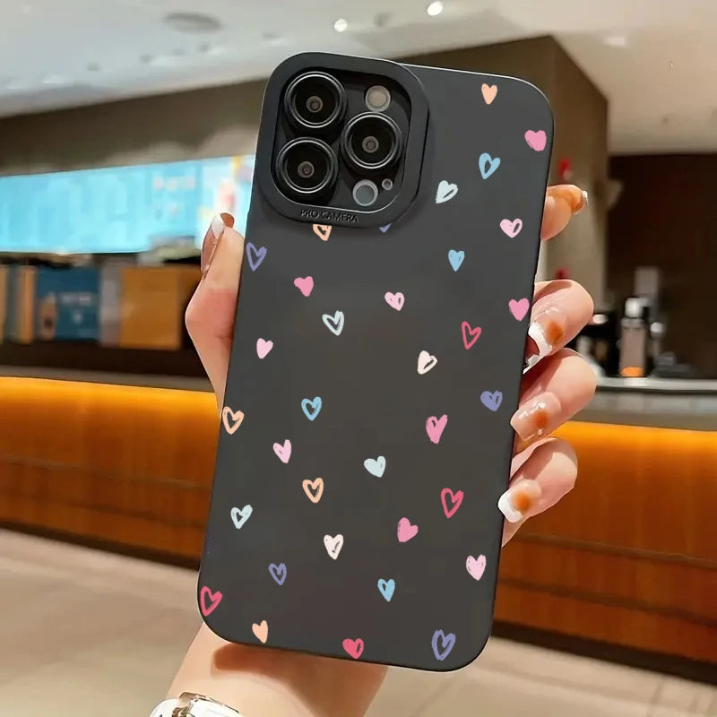 Colorful Small Love Heart Phone Case For Xiaomi Redmi Note 13 12 11 Pro Plus 5G 12S 11S 11 10S Redmi 13C 13 12 4G Silicone Cover