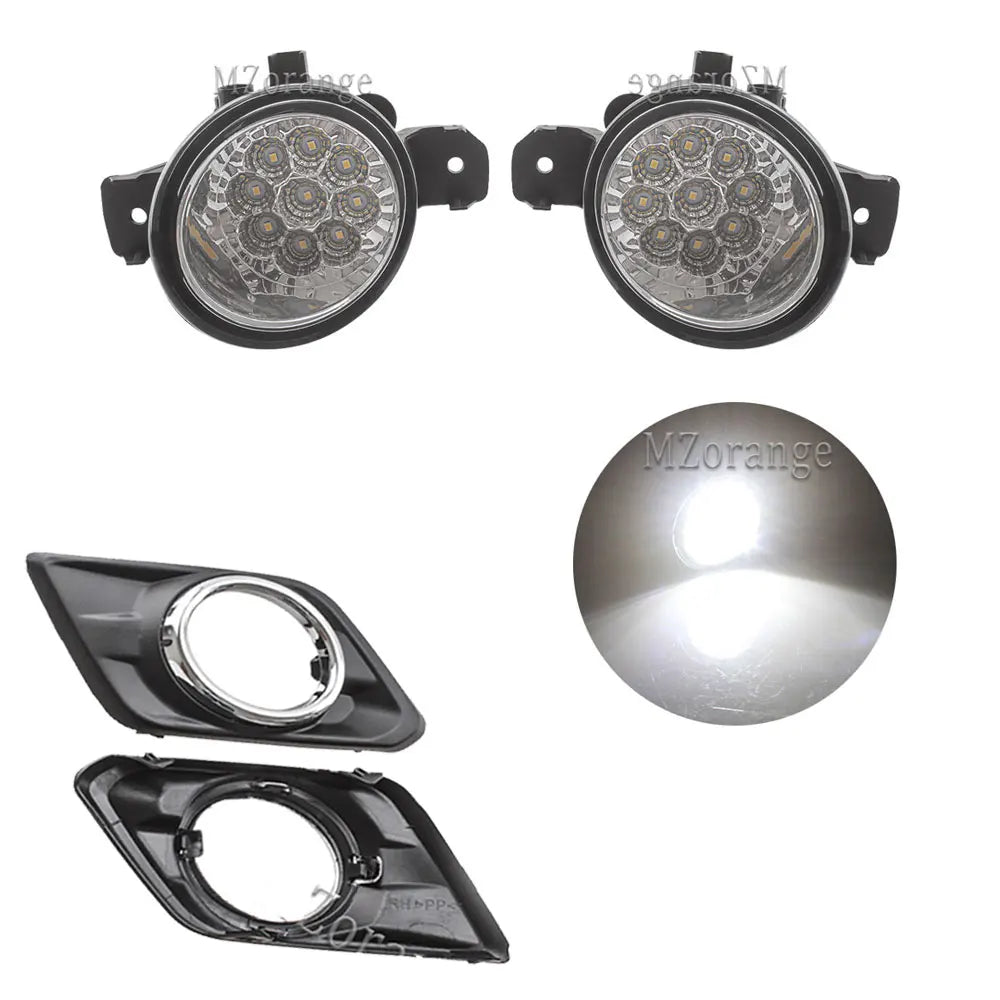 Fog Lights for Nissan X-trail T32 X trail Rogue 2014-2016 Headlight LED Fog Light Switch Harness Cover Grill Fog Lamp Assembly