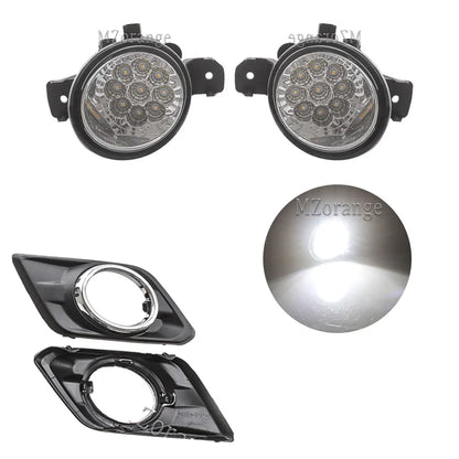 Fog Lights for Nissan X-trail T32 X trail Rogue 2014-2016 Headlight LED Fog Light Switch Harness Cover Grill Fog Lamp Assembly