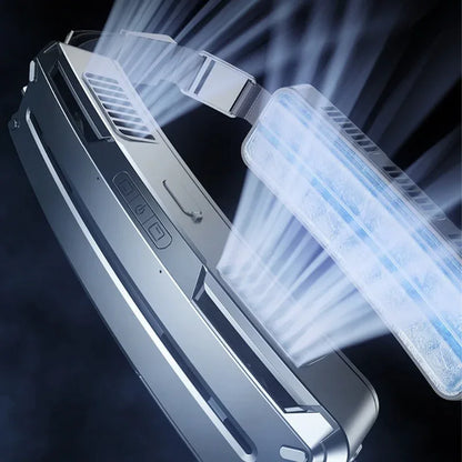 Wearable Waist Fan Belt Fan With PCM Cooling Strip 5000mAh Rechargeable Personal Fan 3 Speeds Large Air Volume Hands-Free