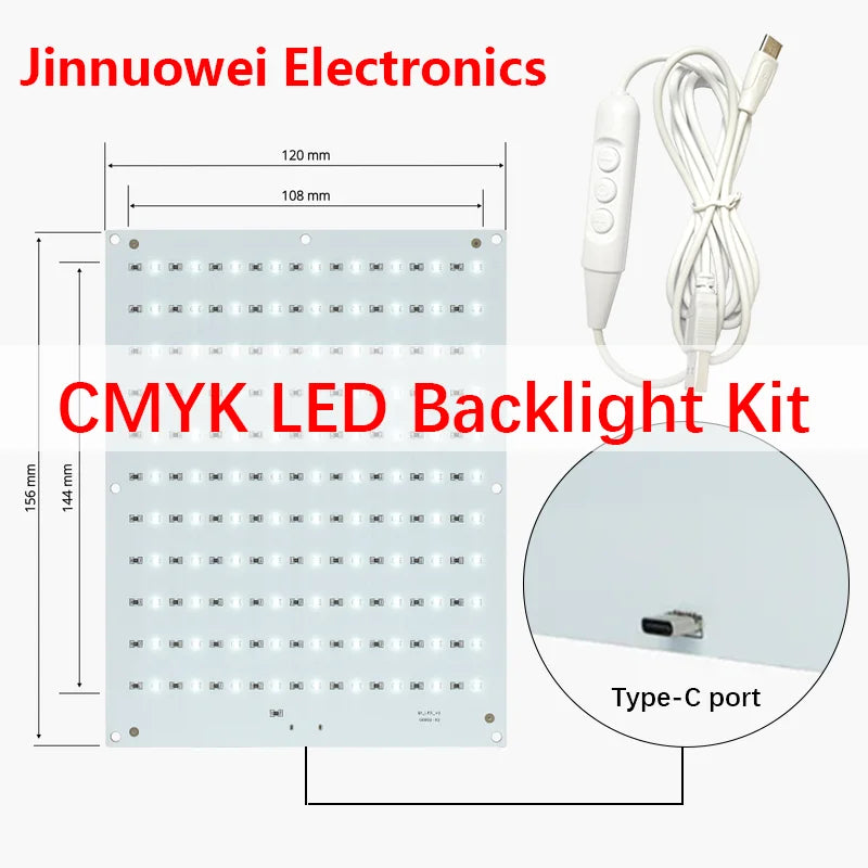 For Bambu Lab Lithophane Led Panel CMYK LED Backlight Board PLA Basic CMYK Lithophane Bundle 3D Print Lithophane Photo DIY