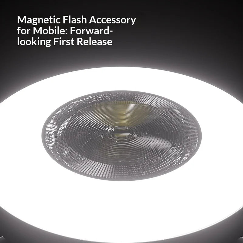 For Oppo Hasselblad Professional Magnetic Flash Light Super Brightening Unique One Click Exposure Continuous Flashing CCD Style