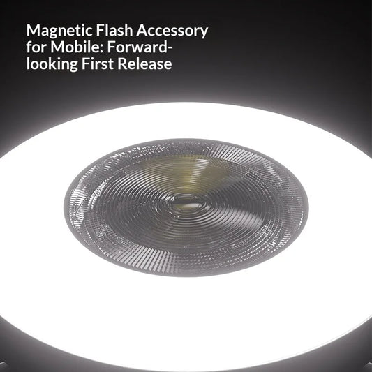 For Oppo Hasselblad Professional Magnetic Flash Light Super Brightening Unique One Click Exposure Continuous Flashing CCD Style