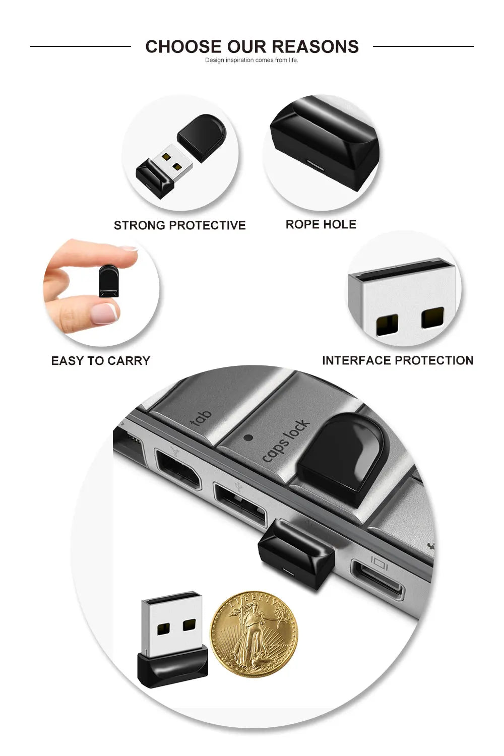 Pen drive 64GB 128GB High Speed Mini USB Flash Drive 256GB 512GB Usd stick 8GB 16GB 32GB Portable usb flash memory stick