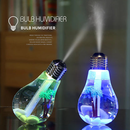 New Small Bulb Humidifier Bedroom Ultra Large Mist Desktop Air Humidifier