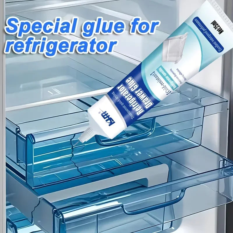 25ML Low Temp Cold Resistant Refrigerator Repair Glue Waterproof Strong Adhesive Quick Dry Fridge Drawer Door Seal Plastic Glass