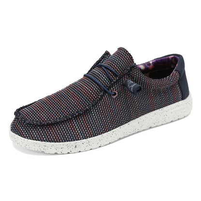 Men 2025 New Leisure Sneakers Spring Summer Breathable Lightweight Outdoor Canvas Shoes Large Size Men's Shoes Walking Loafers